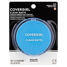 Covergirl Clean Matte 535 Medium Light Pressed Powder, .44 fl oz liq