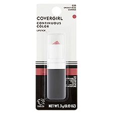 Covergirl Continuous Color 035 Smokey Rose Shimmer Lipstick, 0.13 oz