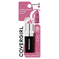 Covergirl Continuous Color 540 Midnight Mauve Shimmer Lipstick, 0.13 oz