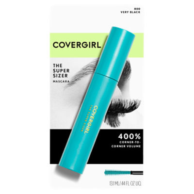 Covergirl The Super Sizer 800 Very Black Mascara, .44 fl oz