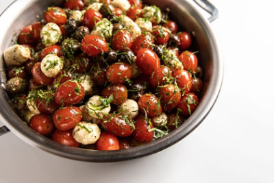 Store Prepared Tomato Mozzarella Olive Salad