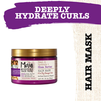 Maui Moisture Hair Care Heal & Hydrate + Shea Butter Hair Mask, 12 oz