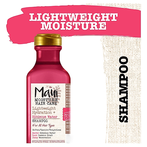 Maui Lightweight Hydration + Hibiscus Water Shampoo, 13 fl oz