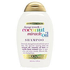 Ogx Extra Strength Damage Remedy + Coconut Miracle Oil Shampoo, 13 fl oz, 13 Fluid ounce
