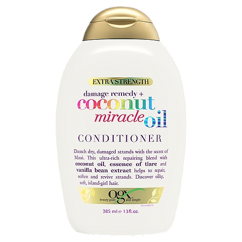 OGX Extra Strength Damage Remedy + Coconut Miracle Oil Conditioner, 13 oz