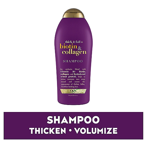 Ogx Thick & Full + Biotin & Collagen Shampoo, 25.4 fl oz