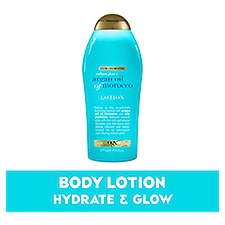 Ogx Extra Hydrating Radiant Glow + Argan Oil of Morocco, Lotion, 19.5 Fluid ounce