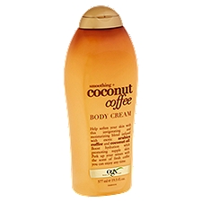 Ogx Smoothing + Coconut Coffee, Body Cream, 19.5 Fluid ounce