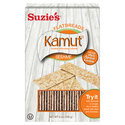 Suzie's Kamut Sesame Flatbreads, 4.5 oz
