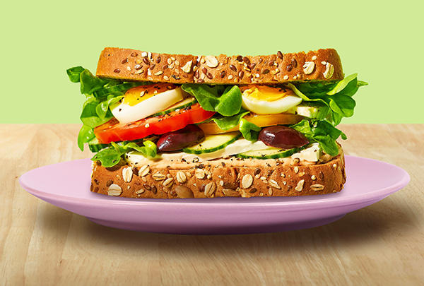 22 Grains & Seeds Greek Salad Sandwich