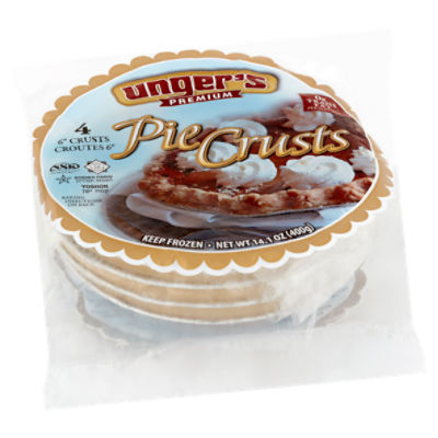 Unger's Premium 6" Pie Crusts, 4 count, 14.1 oz