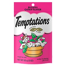 Temptations Blissful Catnip Flavor Treats for Cats, 3 Ounce