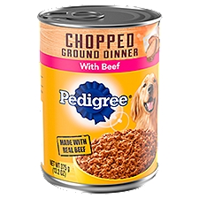 Pedigree Meaty Ground Dinner with Chopped Beef, 13.2 Ounce