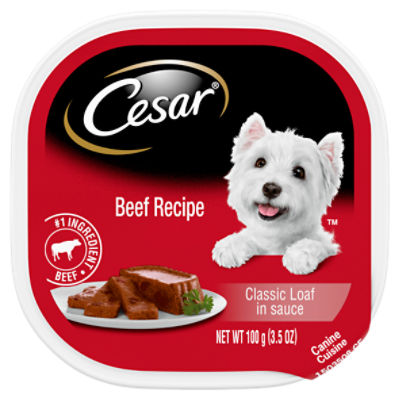 Cesar Beef Recipe Classic Loaf in Sauce Dog Food 3.5 oz Fairway