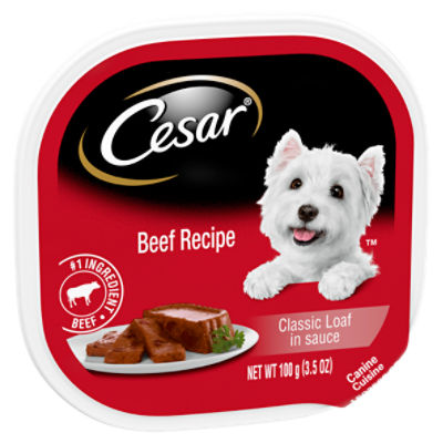 Cesar Beef Recipe Classic Loaf in Sauce Dog Food 3.5 oz Fairway