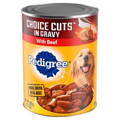 PEDIGREE CHOICE CUTS IN GRAVY Adult Canned Soft Wet Dog Food with