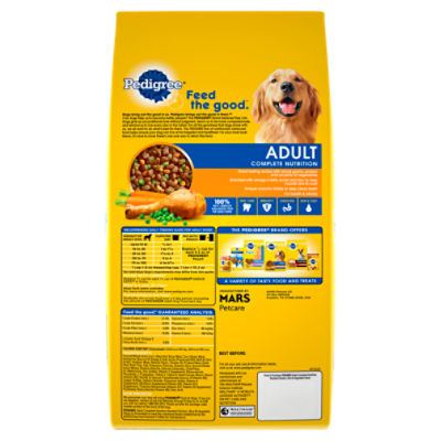 Pedigree dog food clearance label