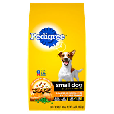 PEDIGREE Small Dog Complete Nutrition Small Breed Adult Dry Dog Food Chicken, Rice & Veg, 3.5 lb.