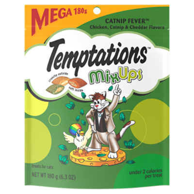 Temptations MixUps Catnip Fever Treats for Cats, 6.3 oz