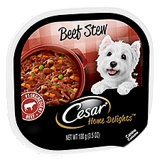 Cesar home Home Delights Dog Food, Beef Stew, 3.5 Ounce