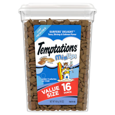 Temptations Mixups Surfers' Delight Treats for Cats Value Size, 16 oz