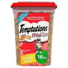 Temptations MixUps Backyard Cookout Chicken, Liver & Beef Flavors Treats for Cats Value Size, 16 oz