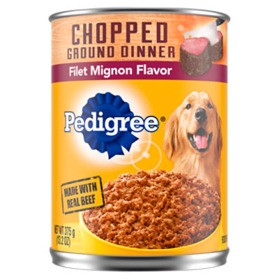 PEDIGREE CHOPPED GROUND DINNER Adult Canned Wet Dog Food Filet