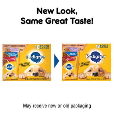 Pedigree chopped ground dinner cheap pouches