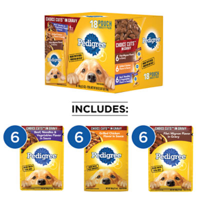 Pedigree 18 outlet pouch variety pack