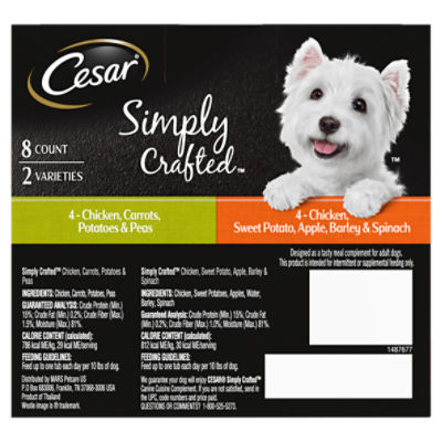 Cesar Simply Crafted Canine Cuisine Complement in Natural Juices