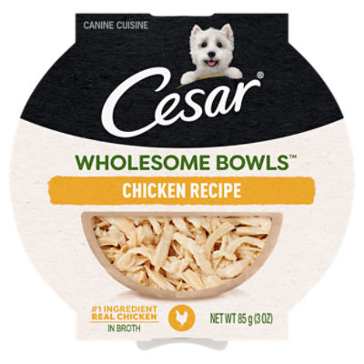 Cesar Wholesome Bowls Chicken Recipe Canine Cuisine Dog Food, 3 oz, 3 Ounce