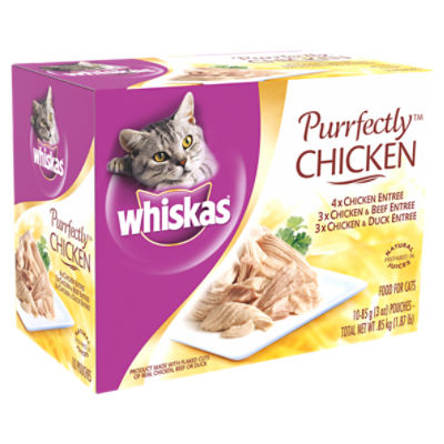 Whiskas wet shop cat food ingredients