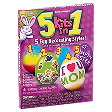Easter Unlimited 5 Kits in 1 Egg Decorating Kit, 1 Each