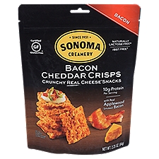 Sonoma Creamery Bacon Cheddar Crisps, 2.25 oz