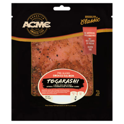 ACME Togarashi Pre-Sliced Smoked Salmon, 3 oz