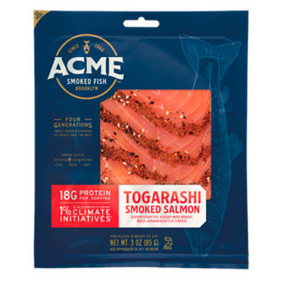 ACME Togarashi PreSliced Smoked Salmon, 3 oz Fairway
