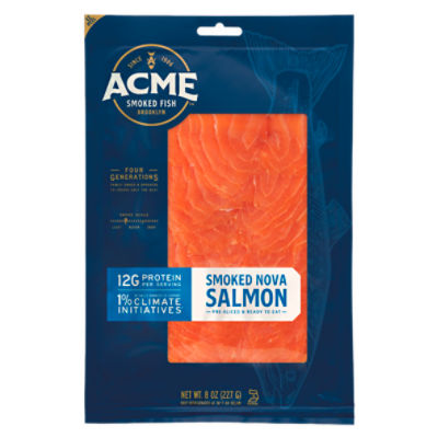 Acme Smoked Fish Classic Brooklyn Smoked Nova Salmon, 8 oz - Dearborn