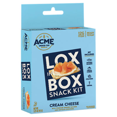 Lox in a Box Snack Kit Cream Cheese