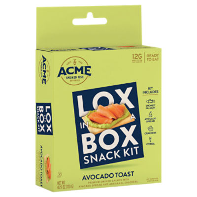 Lox in a Box Snack Kit Avocado Toast