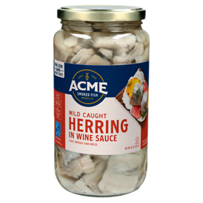 Acme Smoked Fish Herring in Wine Sauce, 32 oz