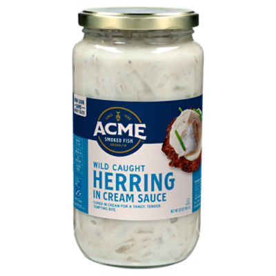 Save on Acme Smoked Fish Herring in Wine Sauce Refrigerated Order Online  Delivery