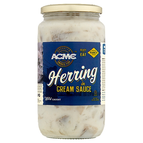 ACME Herring in Cream Sauce Smoked Fish, 32 oz
This delicacy is great by itself, as a snack, as an appetizer, or as part of your favorite dish.