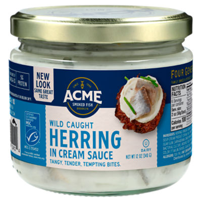 Save on Acme Smoked Fish Herring in Wine Sauce Refrigerated Order Online  Delivery