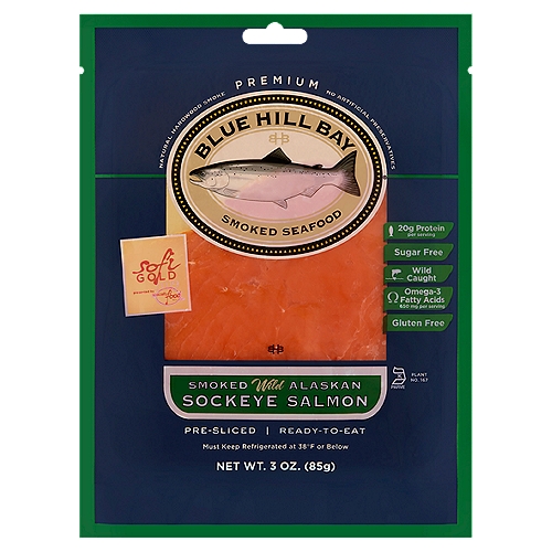 Blue Hill Bay Smoked Wild Alaskan Sockeye Salmon, 3 oz
Sofi® Gold 2019 presented by Specialty food association®