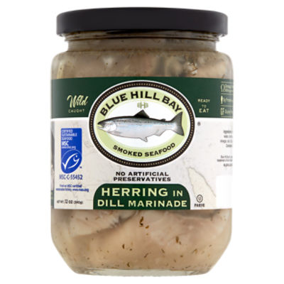 Blue Hill Bay Smoked Seafood oz 12 Herring Marinade, in Dill