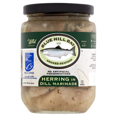 Blue Smoked Seafood in 12 Hill Bay Dill Marinade, Herring oz