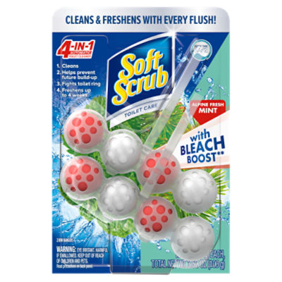 Soft Scrub Alpine Fresh Mint 4in1 Automatic Toilet Cleaner, 1.76 oz