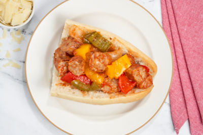 Sausage, Peppers & Onions Sub - Sold Hot