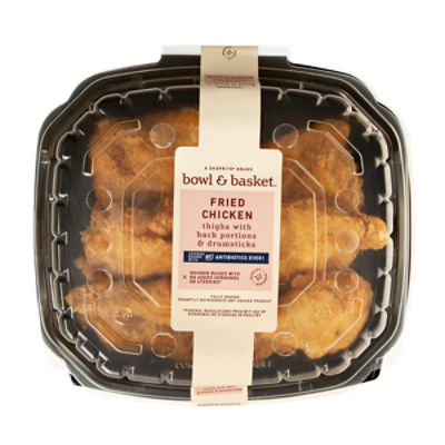 Bowl & Basket Thighs with Back Portions & Drumsticks Fried Chicken, 26 Ounce