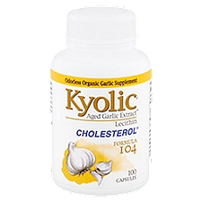 Kyolic Lecithin Cholesterol Formula 104 Aged Garlic Extract, 100 count